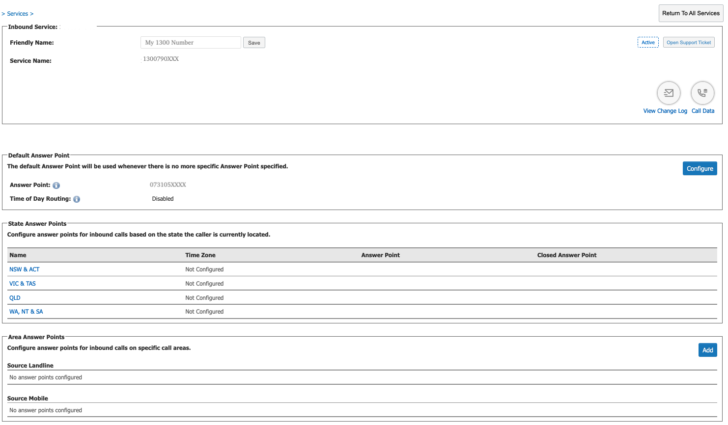 Configuration Screen