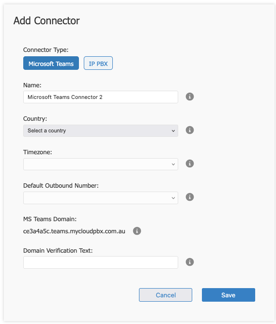 PBX Connectors Overview Page