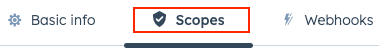 Hubspot scopes