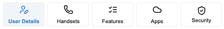 Additional user menu items