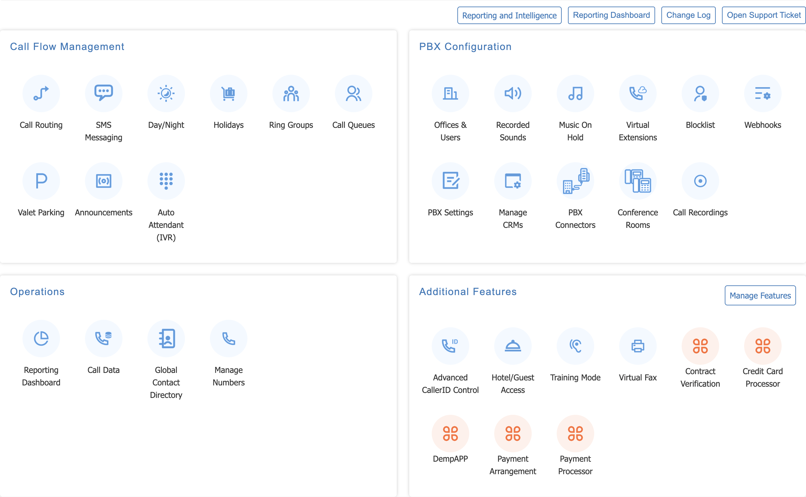 The service page tiles