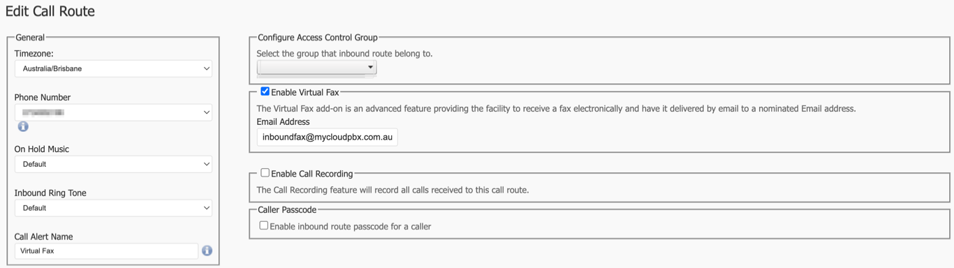 Add Call Route